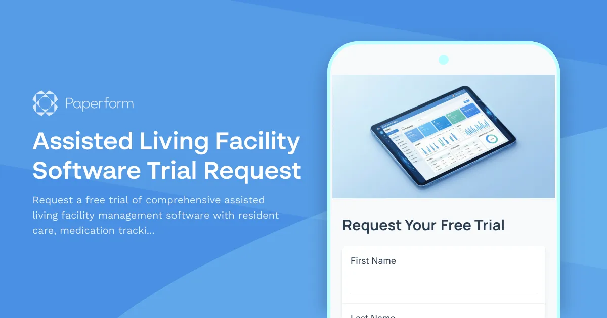 Assisted Living Facility Software Trial Request