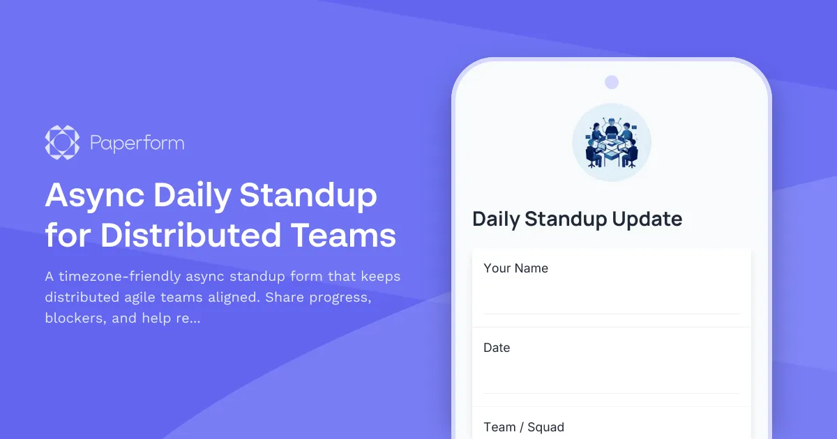 Async Daily Standup for Distributed Teams