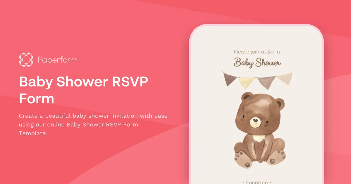 Baby Shower RSVP Form