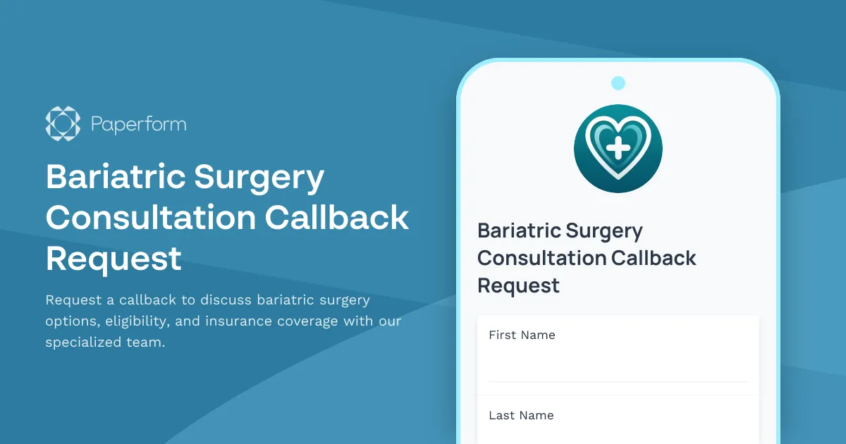 Bariatric Surgery Consultation Callback Request