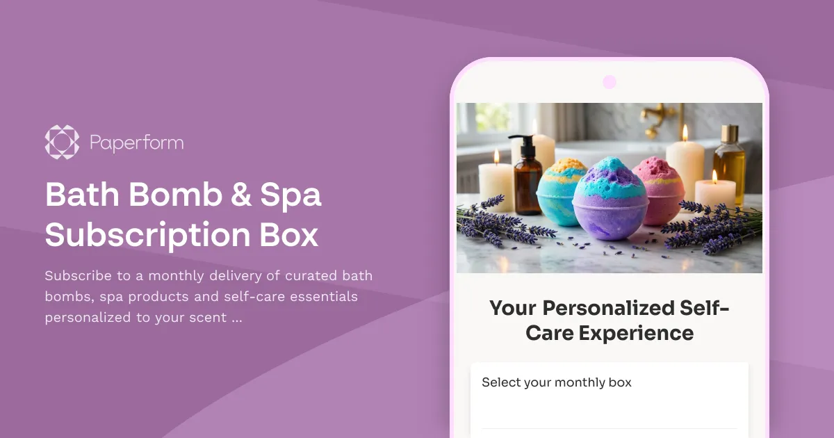 Bath Bomb & Spa Subscription Box