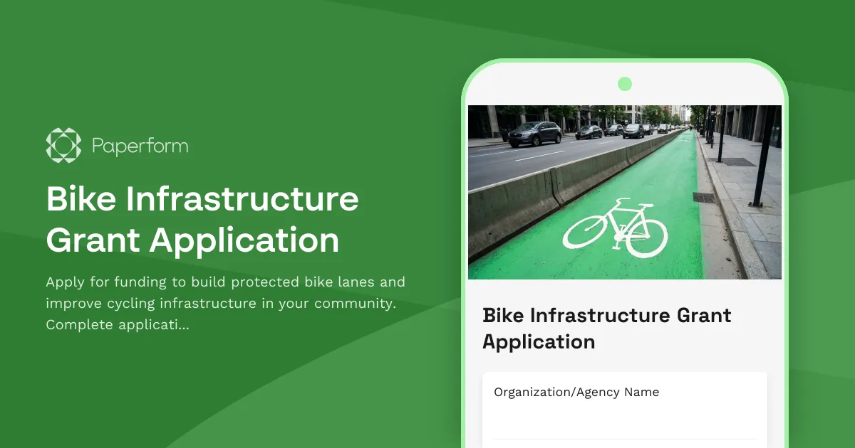 Bike Infrastructure Grant Application