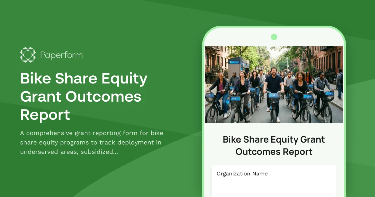 Bike Share Equity Grant Outcomes Report