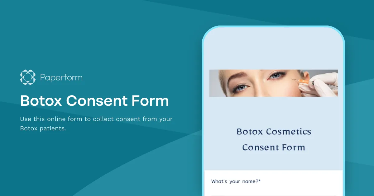 Botox Consent Form