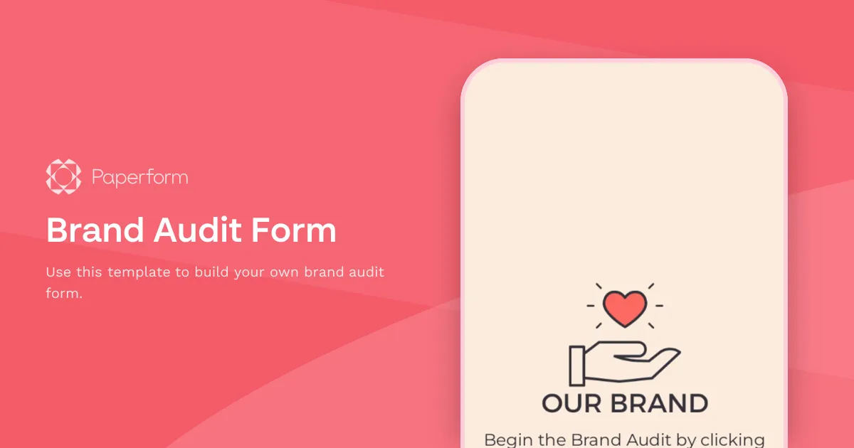 Brand Audit Form