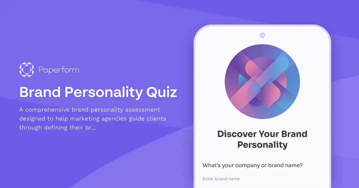 Brand Personality Quiz