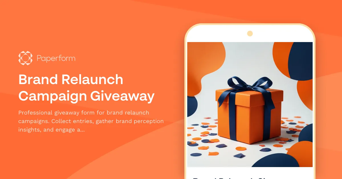 Brand Relaunch Campaign Giveaway