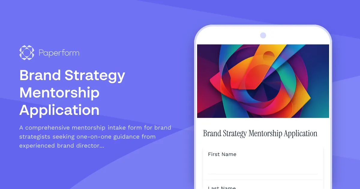 Brand Strategy Mentorship Application