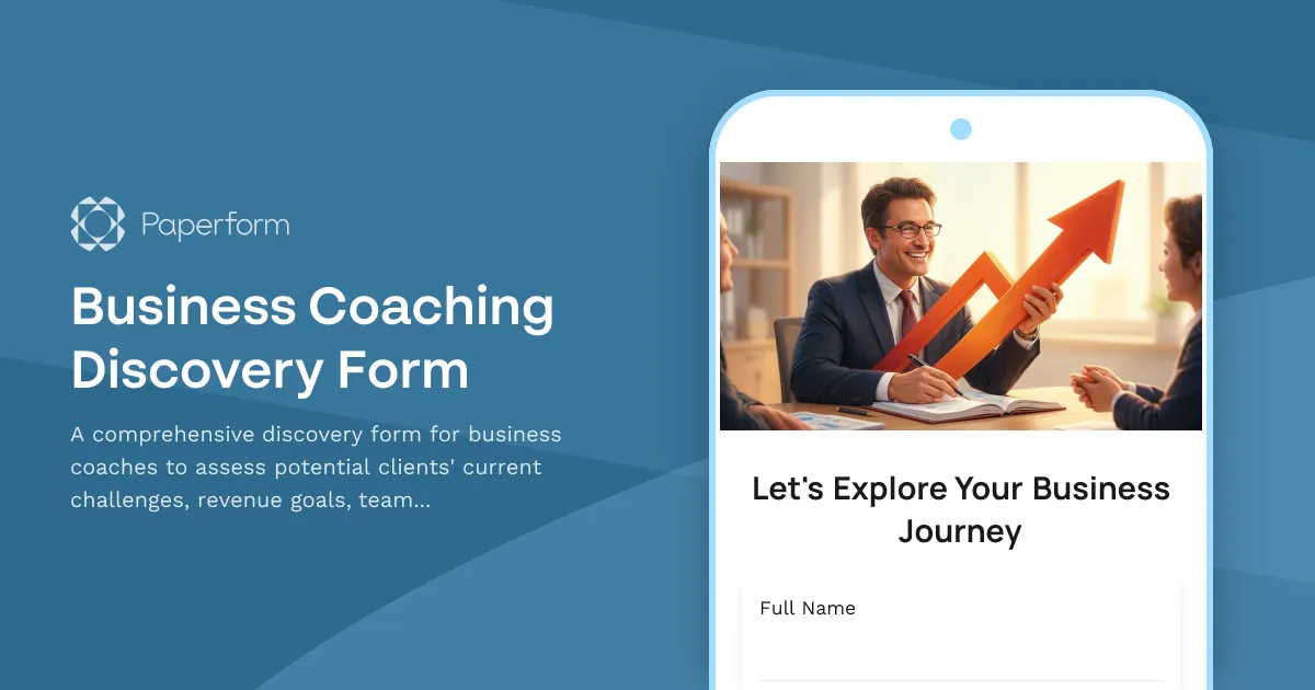 Business Coaching Discovery Form