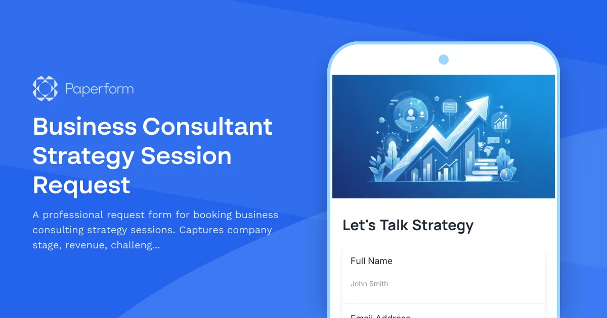Business Consultant Strategy Session Request
