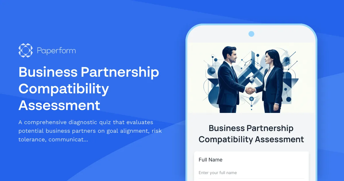 Business Partnership Compatibility Assessment