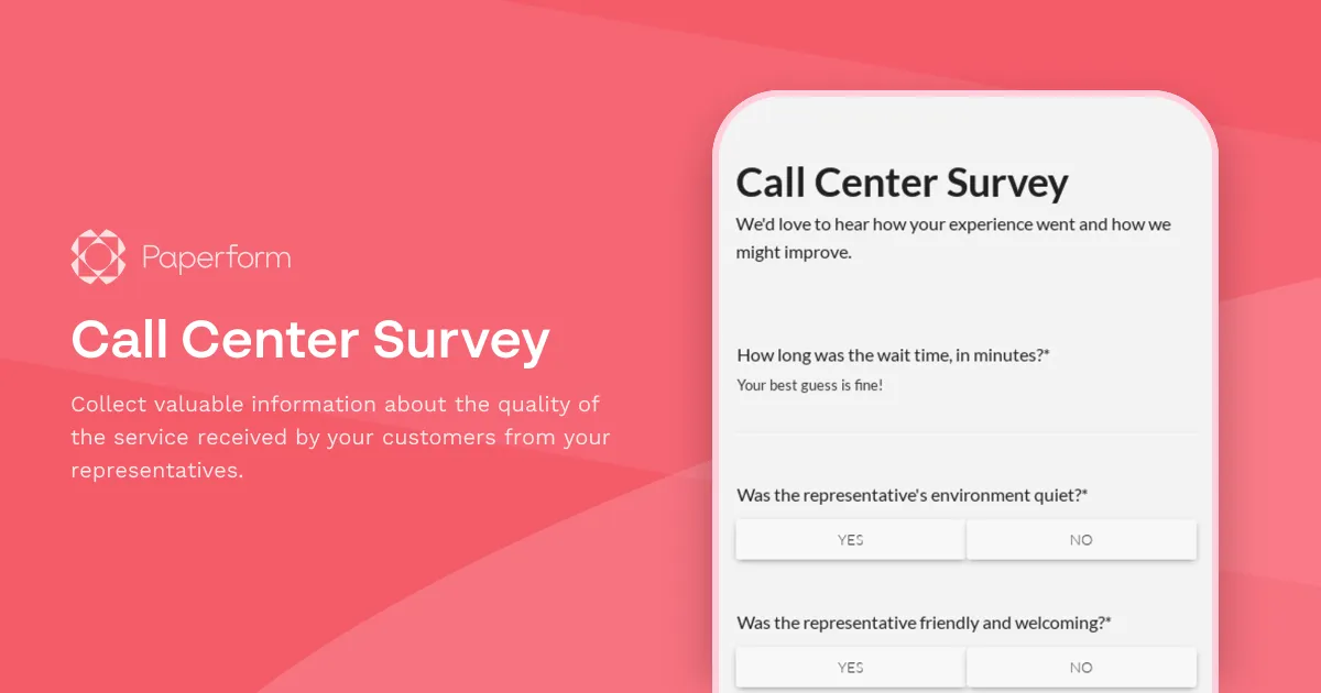 Call Center Survey