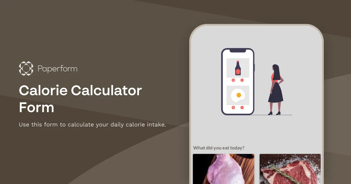 Calorie Calculator Form