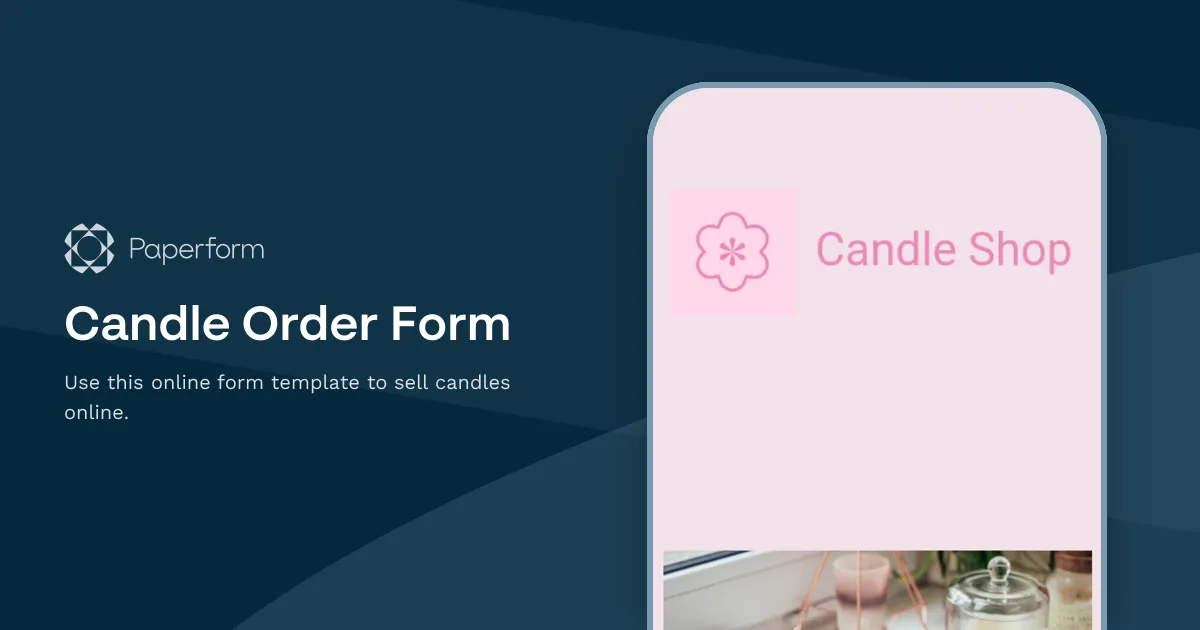 Candle Order Form