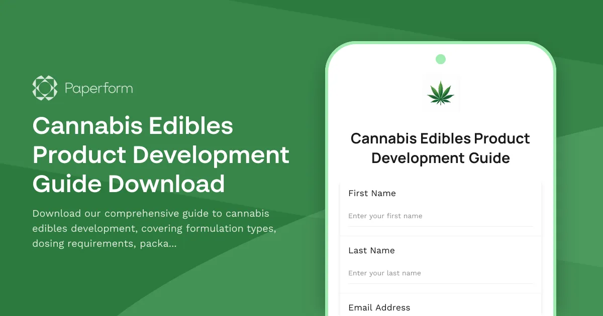 Cannabis Edibles Product Development Guide Download