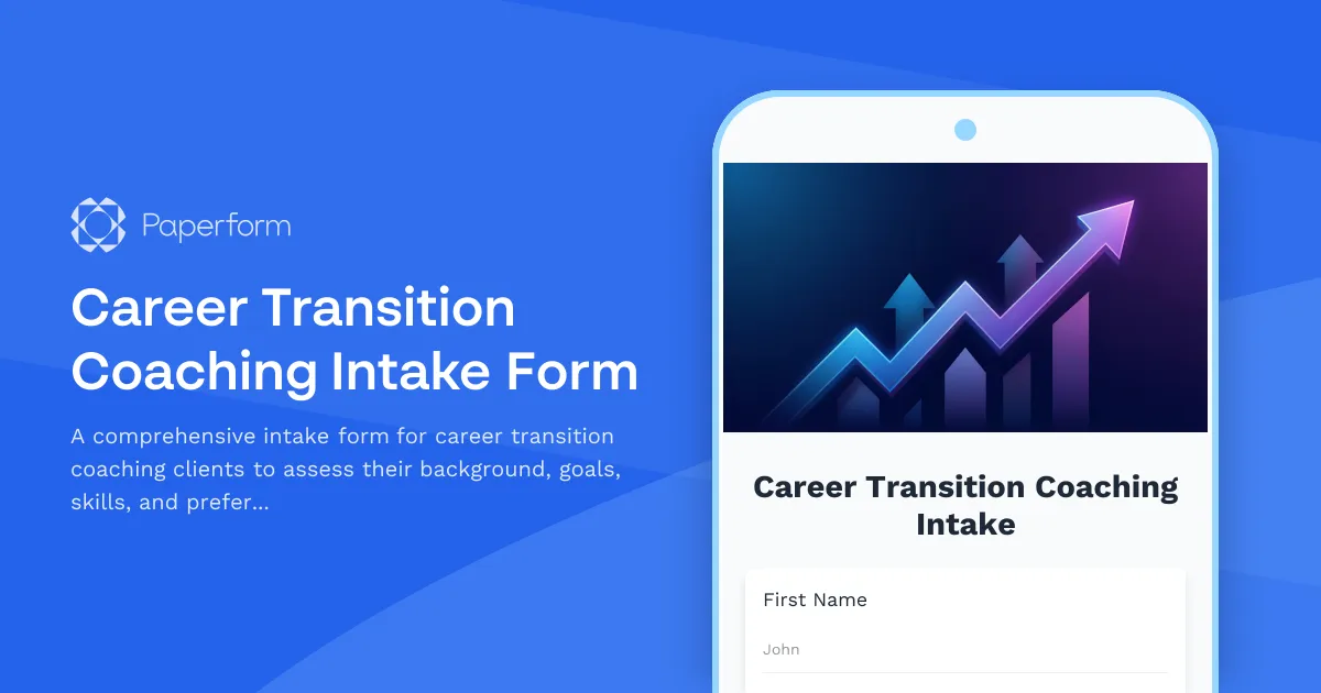 Career Transition Coaching Intake Form