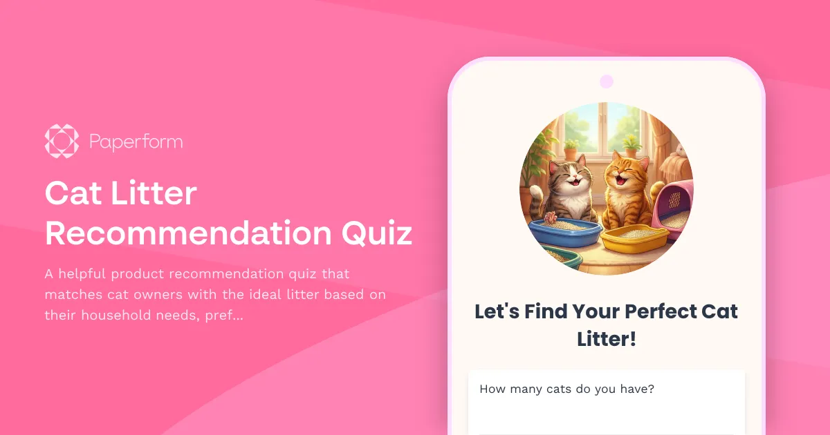 Cat Litter Recommendation Quiz