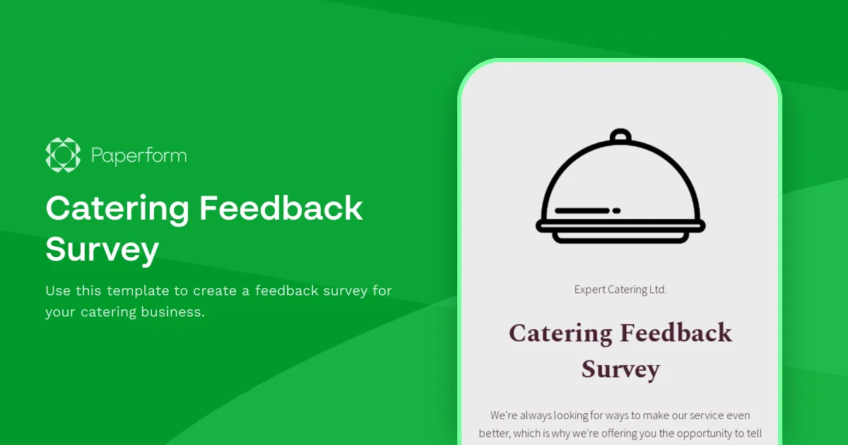 Catering Feedback Survey