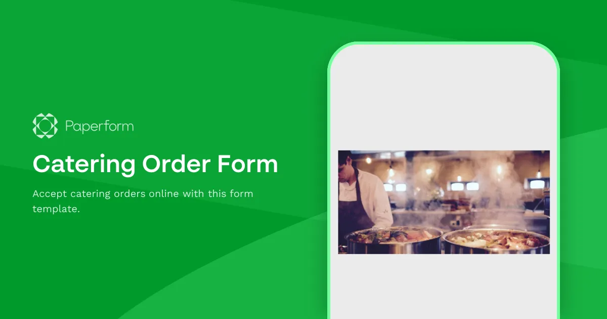 Catering Order Form
