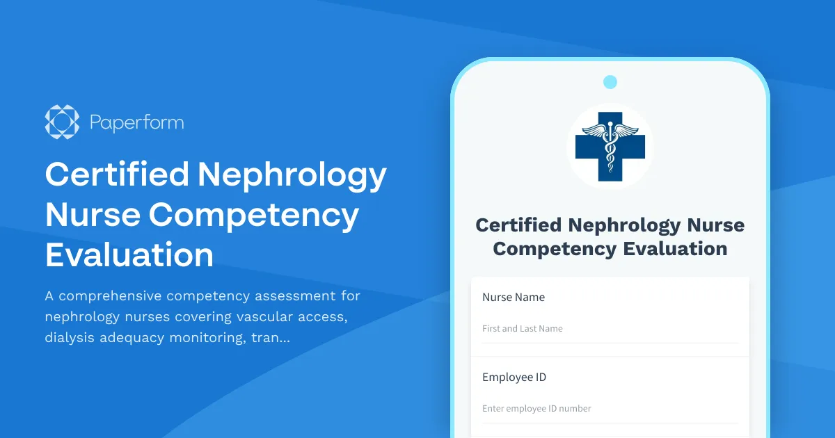 Certified Nephrology Nurse Competency Evaluation