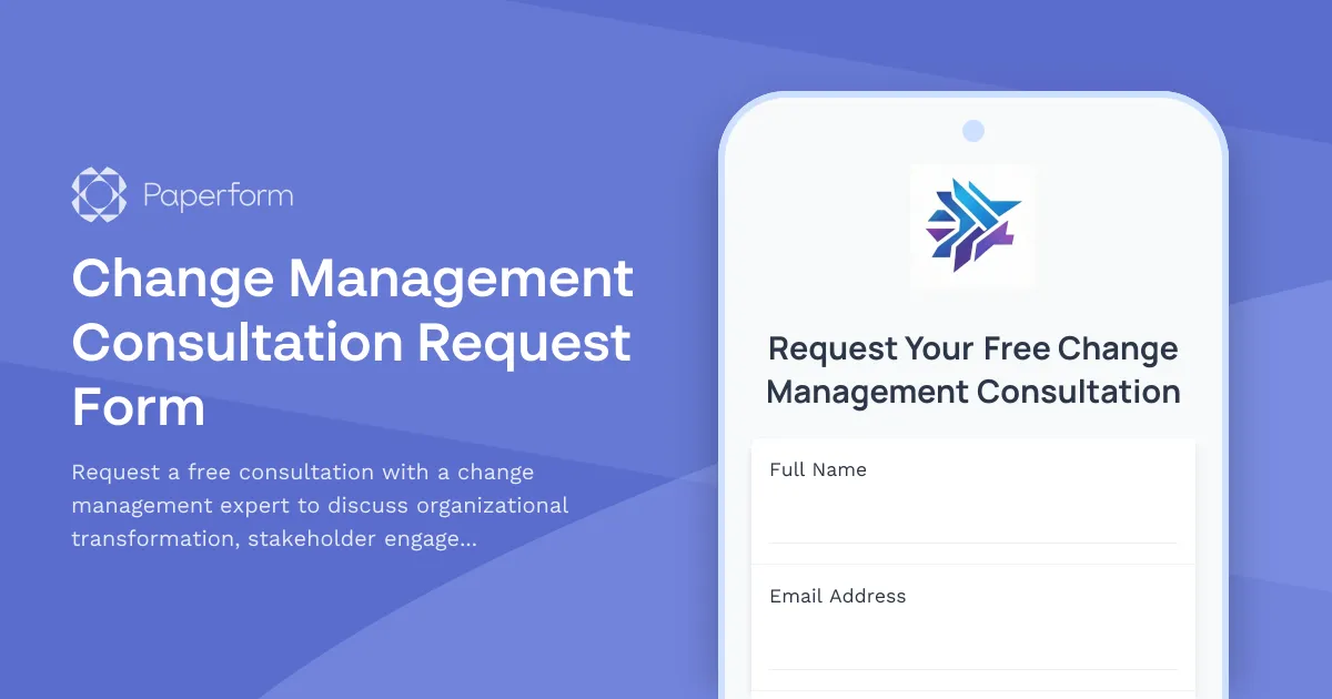 Change Management Consultation Request Form