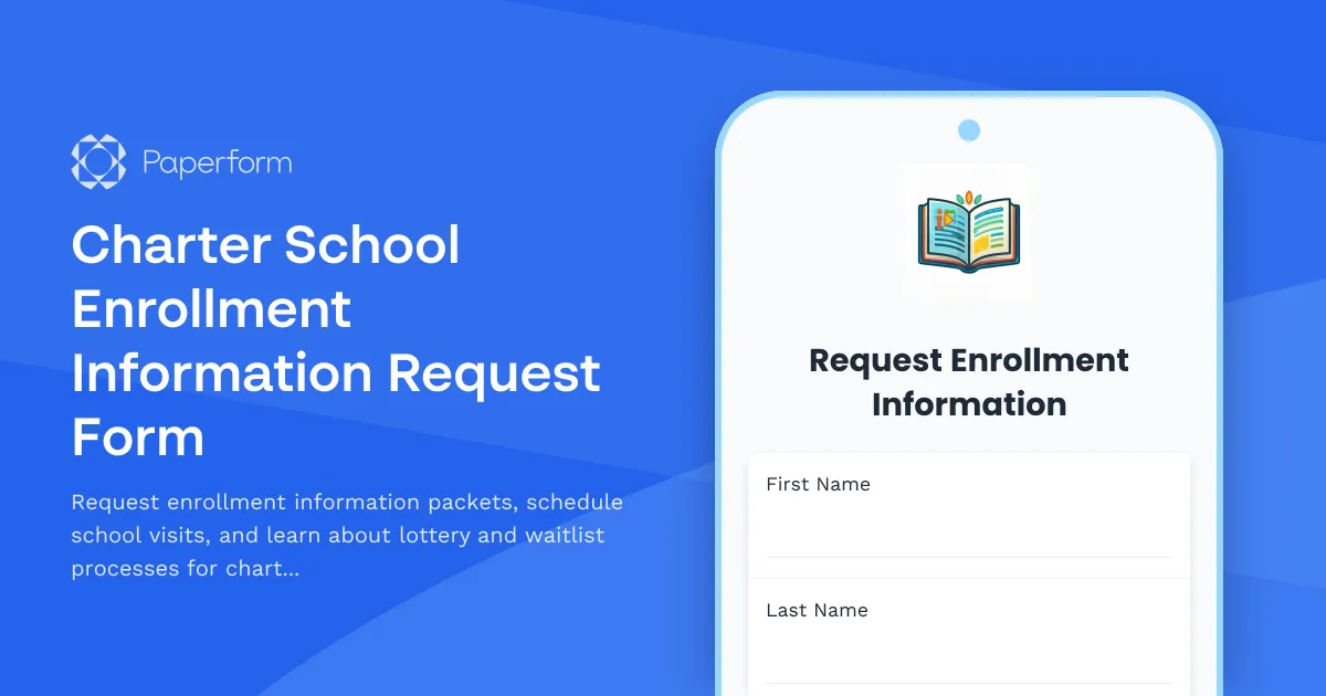 Charter School Enrollment Information Request Form