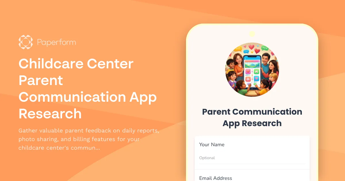 Childcare Center Parent Communication App Research