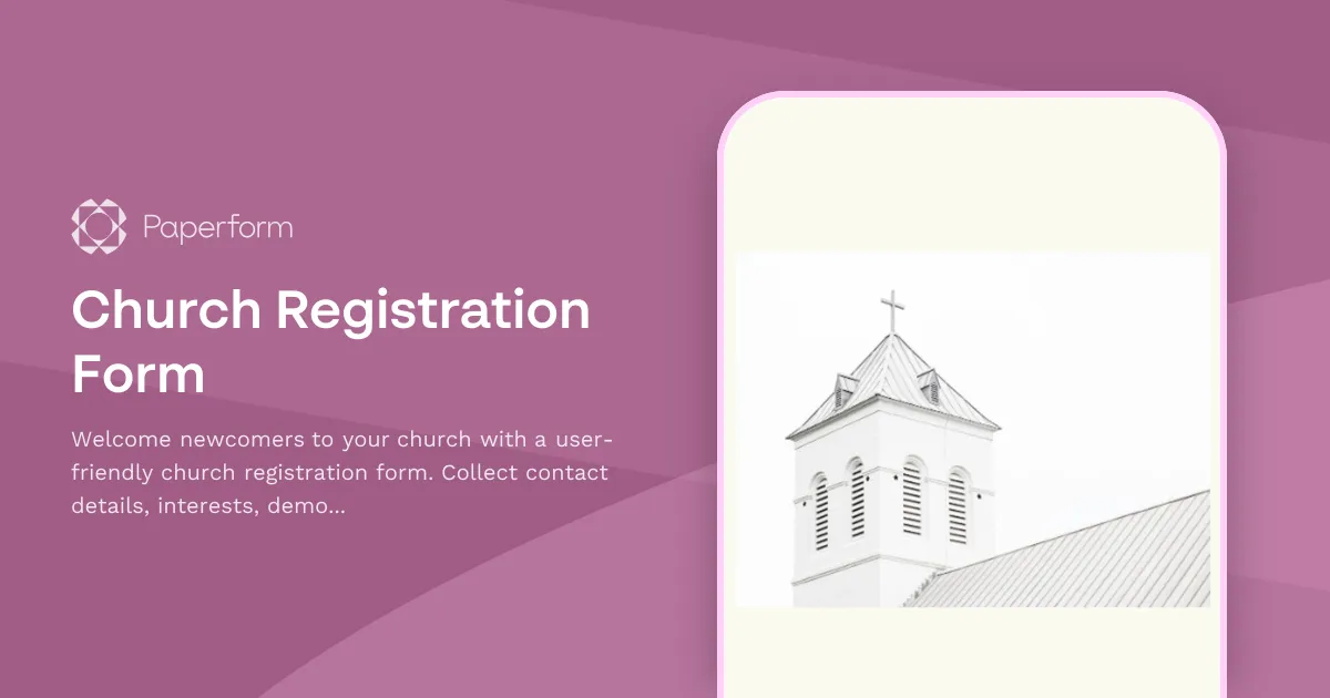 Church Registration Form