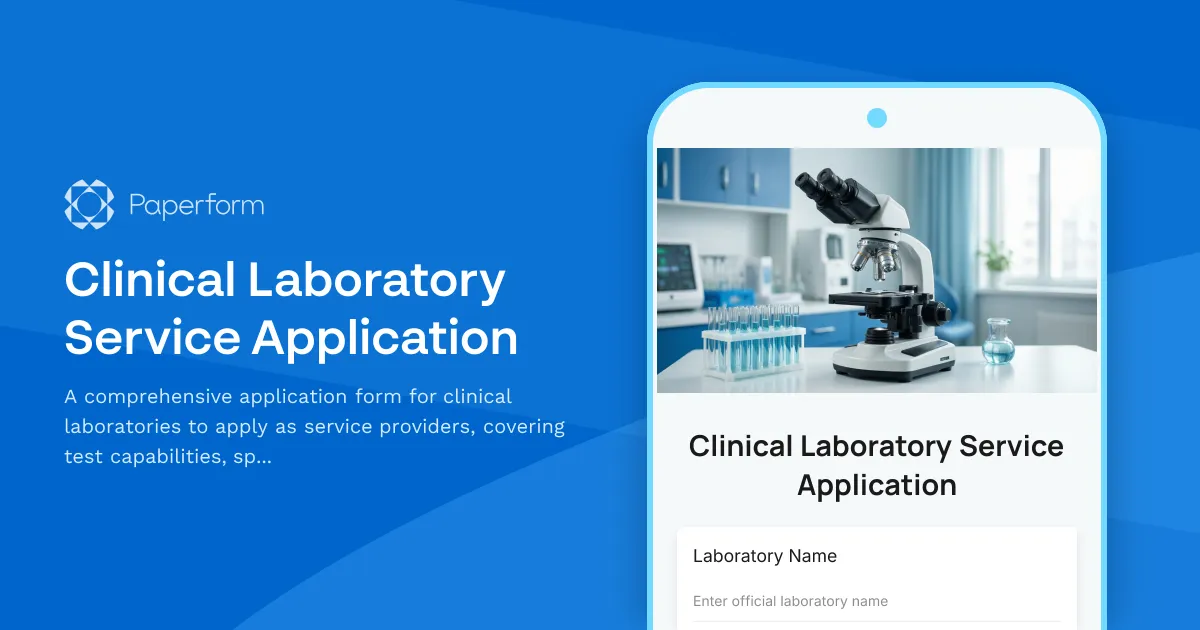 Clinical Laboratory Service Application