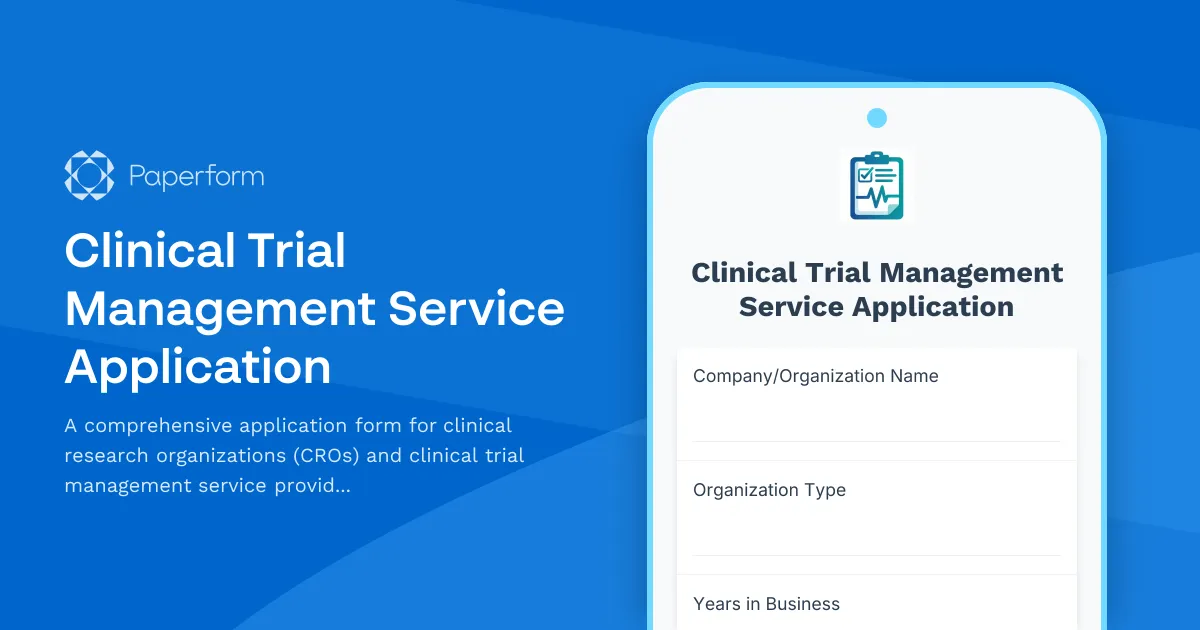Clinical Trial Management Service Application
