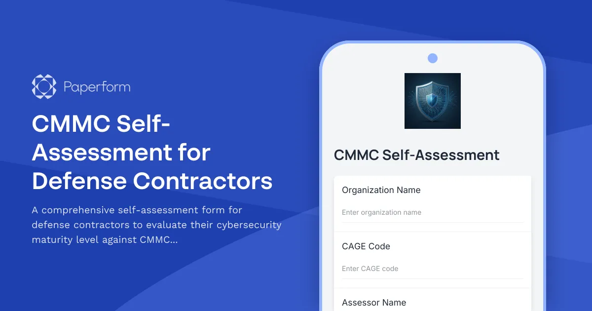 CMMC Self-Assessment for Defense Contractors