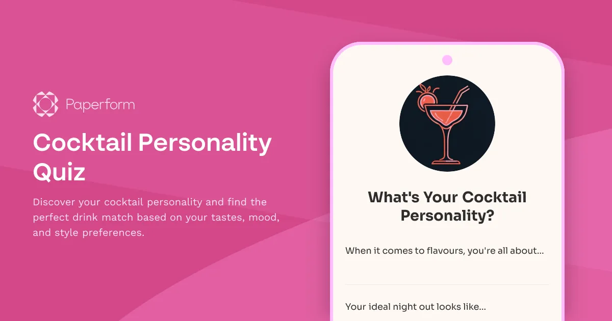 Cocktail Personality Quiz