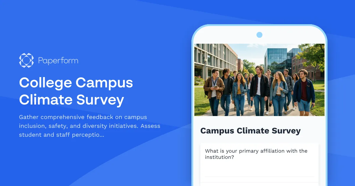 College Campus Climate Survey