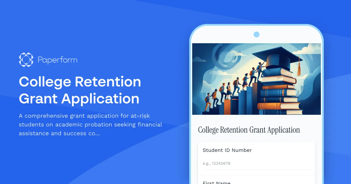 College Retention Grant Application
