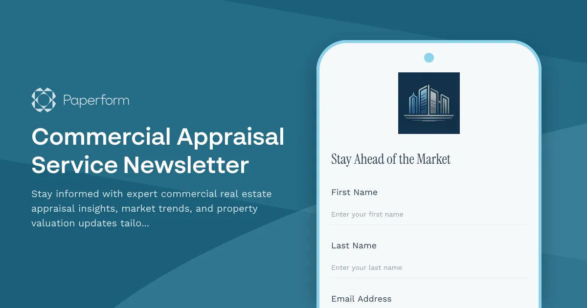 Commercial Appraisal Service Newsletter