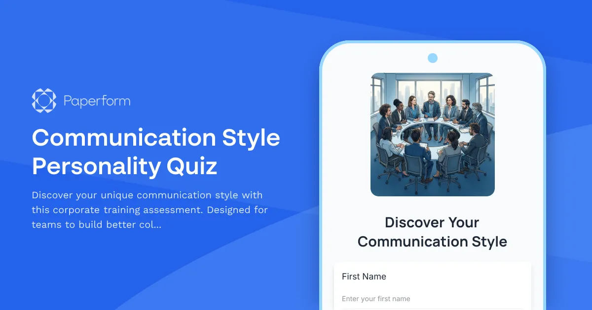 Communication Style Personality Quiz