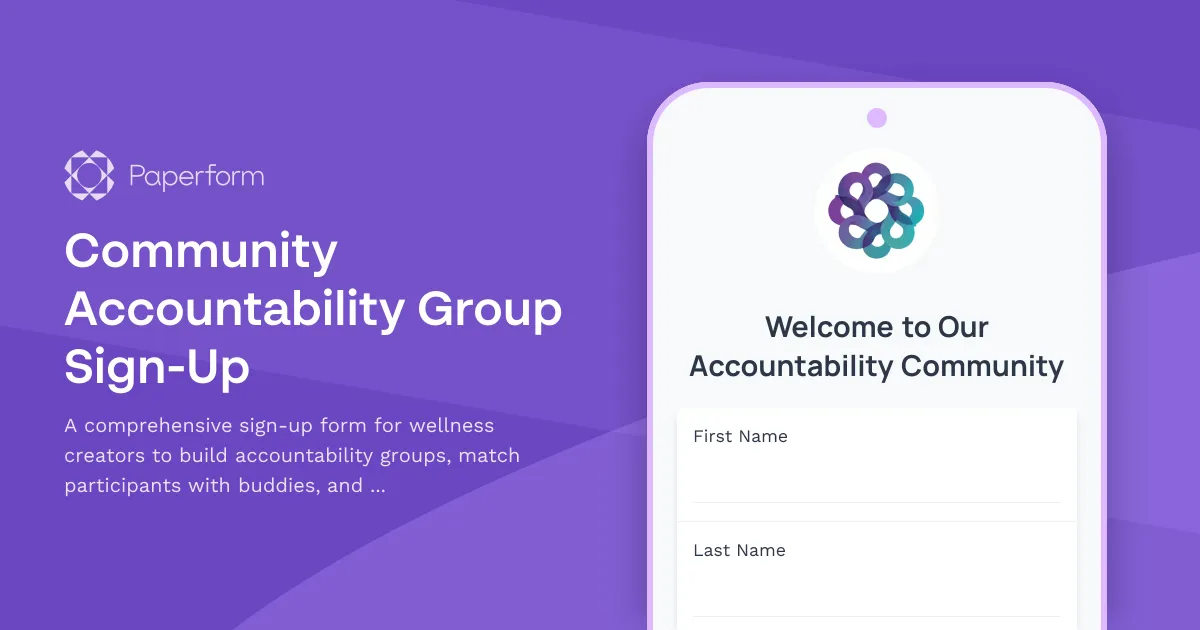 Community Accountability Group Sign-Up