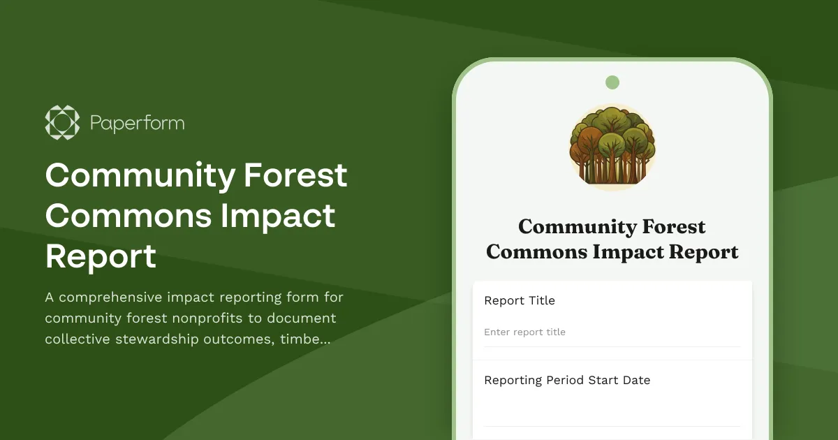 Community Forest Commons Impact Report