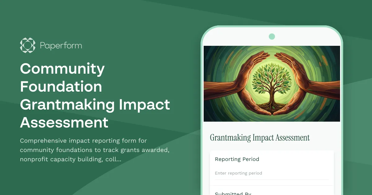Community Foundation Grantmaking Impact Assessment