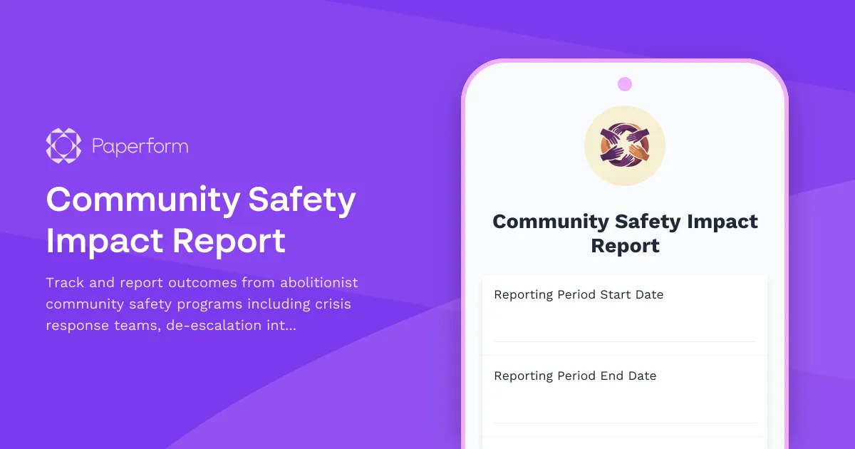 Community Safety Impact Report