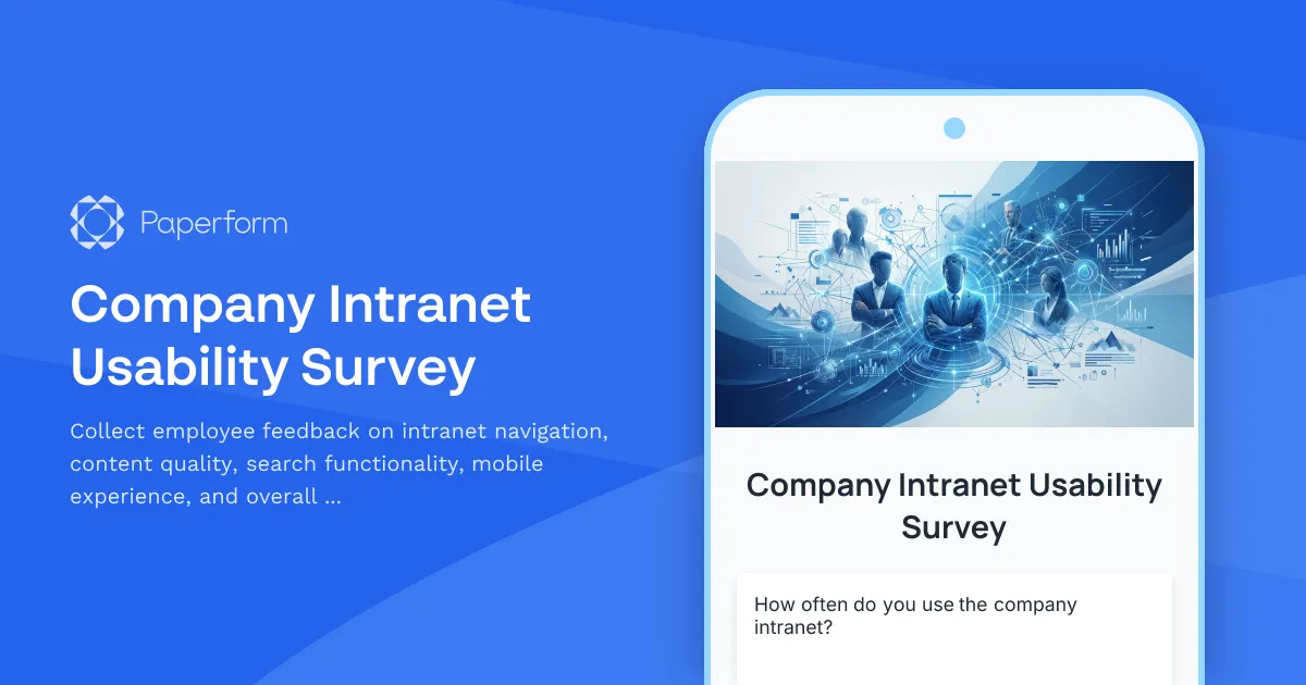 Company Intranet Usability Survey