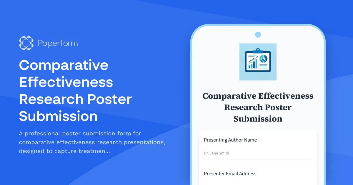 Comparative Effectiveness Research Poster Submission