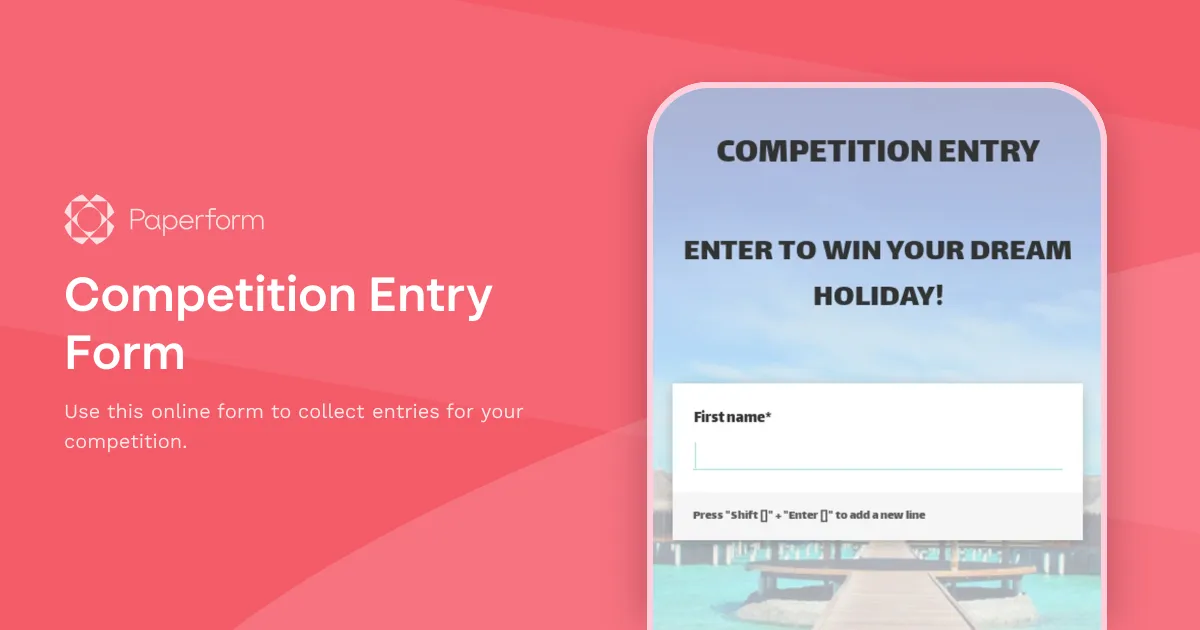 Competition Entry Form