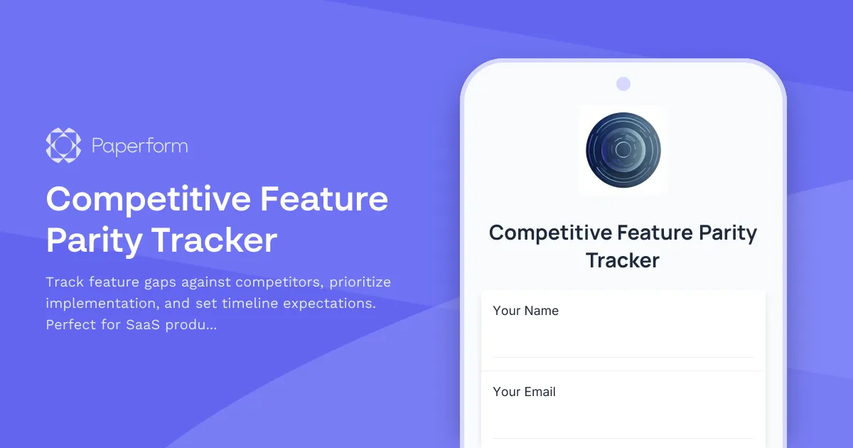 Competitive Feature Parity Tracker