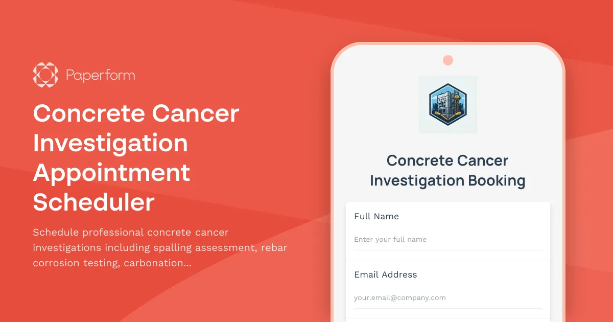 Concrete Cancer Investigation Appointment Scheduler
