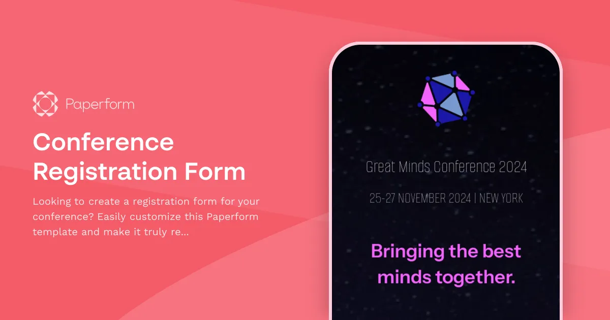 Conference Registration Form