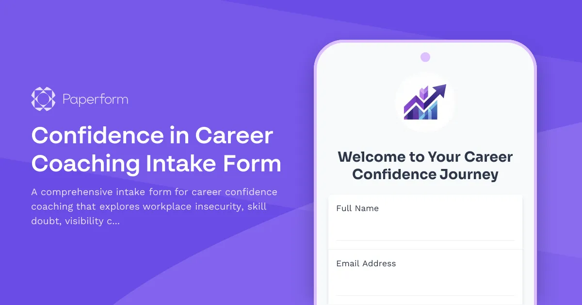 Confidence in Career Coaching Intake Form