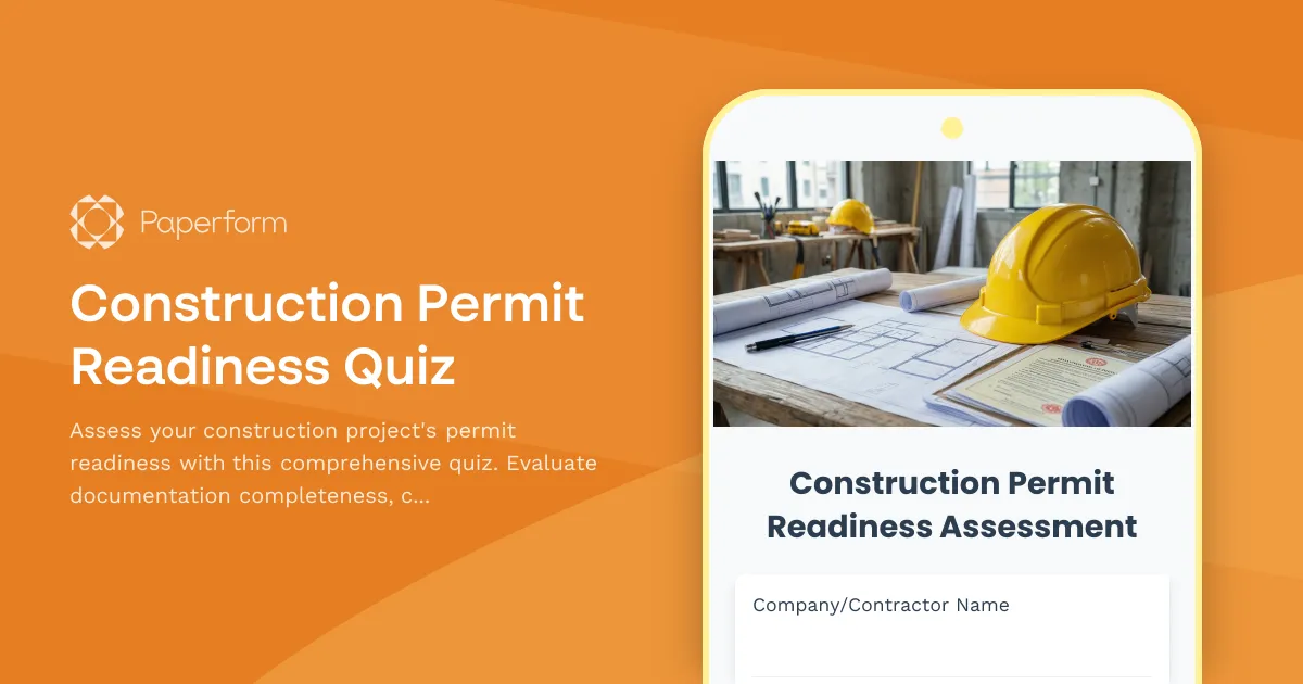Construction Permit Readiness Quiz