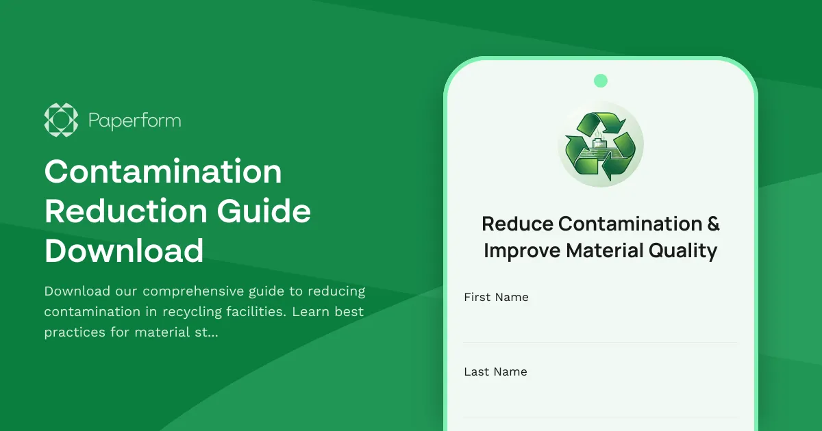 Contamination Reduction Guide Download
