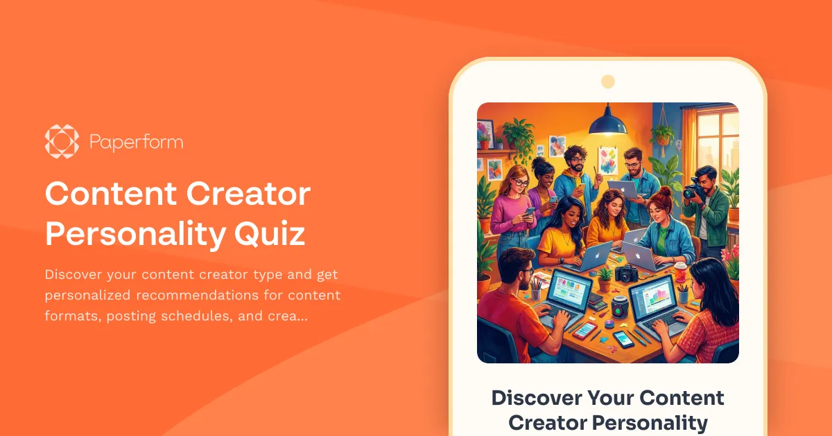 Content Creator Personality Quiz